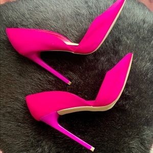 Shoe dazzle fuchsia high heels